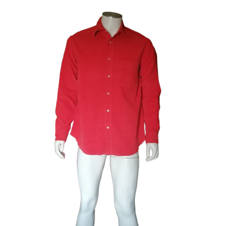 Shirt Coast Made in Italy Deadstock Samt Millerierer Roter Ziegel
