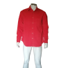 Camisa Coast Hecho en Italia MUERTETSCK VELVET MILLERAIES Ladrillo rojo