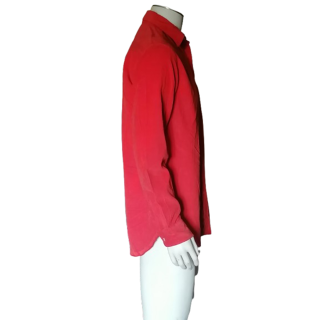 Shirt Coast Made in Italy Deadstock Samt Millerierer Roter Ziegel