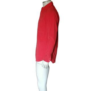 Shirt Coast Gemaakt in deadstock fluwelen millera's rode baksteen