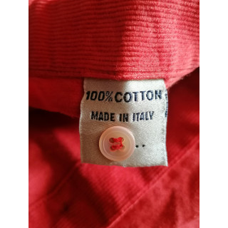 Shirt Coast Made in Italy Deadstock Samt Millerierer Roter Ziegel