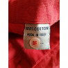 Chemise Coast Made in Italy Deadstock Velours Milleraies Rouge Brique