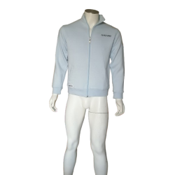 Salvio Panther Deadstock Y2k Reißverschluss Sweat Jacket Blue Glacier