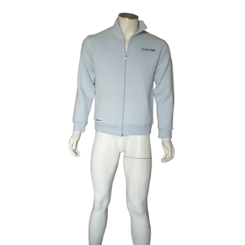 Salvio Panther Deadstock Y2K rits sweatjack blauwe gletsjer