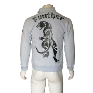 Veste Sweat Zippée SALVIO Panther Deadstock Y2K Bleu Glacier