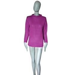 Vintage Pullover Deadstock lila Violine dickes Gier Y2k