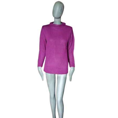 Vintage Pullover Deadstock lila Violine dickes Gier Y2k