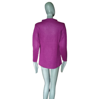 Vintage Pullover Deadstock lila Violine dickes Gier Y2k