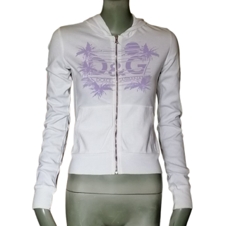 D&G Dolce & Gabbana Y2K – Sweat Zippé Deadstock Made in Italy