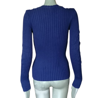 Simultaneous Archiv - Cobalt Deadstock Cobalt Rippbett Pullover