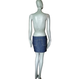 Armani Jeans AJ Archive PE 2004 Capo Campione Denim Skirt
