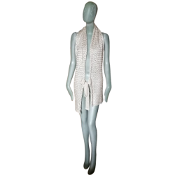 Trussardi Jeans - Showroom-Archiv Metallic Mesh Backless Rücken