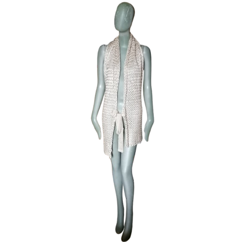 Trussardi Jeans - Showroom-Archiv Metallic Mesh Backless Rücken
