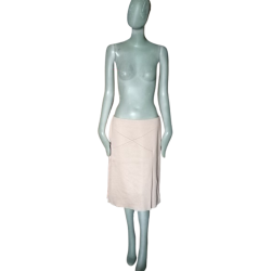 Victor Alfaro - Falda de malla de lana beige hecha en Italia, NWT