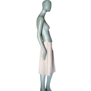 Victor Alfaro - Beige Wool Mesh Skirt Made in Italy, NWT