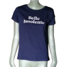 T-shirt Femme Belle Insolente Bleu Marine Vintage Y2K
