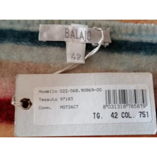 Balajo Y2K hecho en Italia rayado rayado malla sin mangas