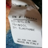 Balajo Y2K hecho en Italia rayado rayado malla sin mangas