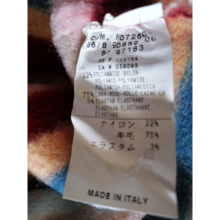 Balajo Y2K Made in Italy Striped Scratched Mesh Tank Top