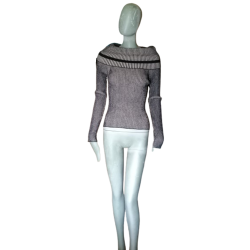 Italienische Ripper-Mesh-Pullover-Clips - Viscose & PBT-Elite