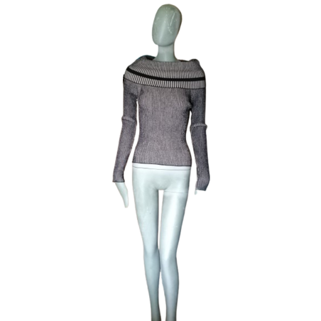 Italian ribbed mesh sweater clips - viscose & pbt elite