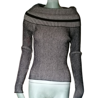 Italian ribbed mesh sweater clips - viscose & pbt elite