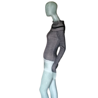 Pull maille côtelée italienne Clips – viscose & PBT Elite