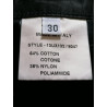 Bikkembergs Archivhose 2003 schwarzer seitlicher Reißverschluss