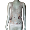 Jiwon Park Archive Embroidered Embroidered Tank Top Y2K 2001-2002