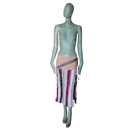 Archive Voyage Skirt by Marina Rinaldi SS2003 – Asymmetrical Crochet Knit, New With Tags