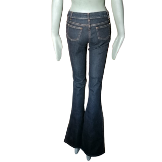 Jean Flare Y2k Oppio in Italien dunkel Indigo Denim