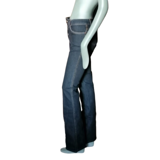 Jean flare y2k oppio feito na Itália Dark Indigo Denim