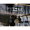 Jean flare y2k oppio feito na Itália Dark Indigo Denim