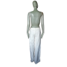 Bikkembergs Archive 2000s – Pantalon blanc motif floral Deadstock