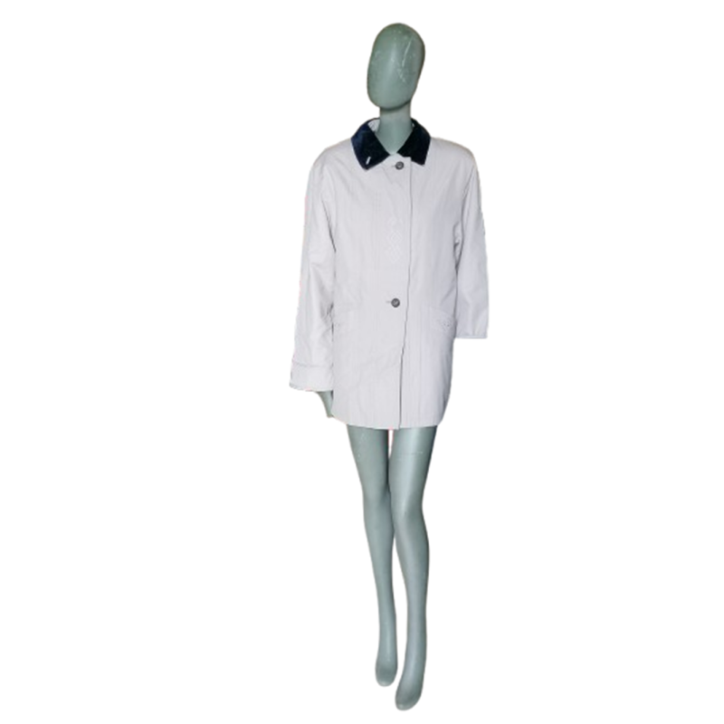 Jacket Damart White Vintage with Contrast Col