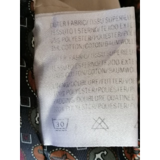 Veste Damart vintage blanche à col contrasté