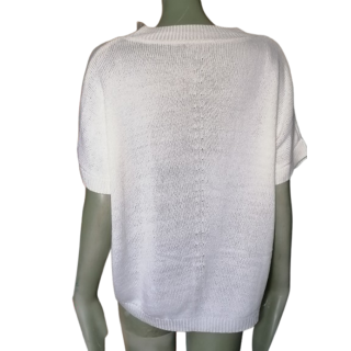 Vintage Pullover Moskitos Weiße feine Kurzärmeln-Mesh