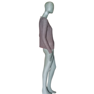 Puxe a linha para seguir a malha cintilante Taupe