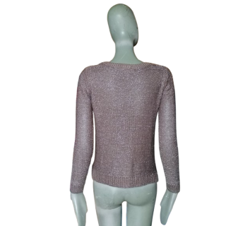 Pull line to follow Taupe sparkling mesh
