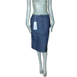 Archive Pencil Skirt Cerruti Jeans Deadstock Effect Coated