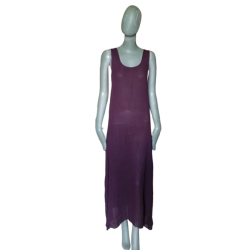 Etro Milano - Vestido largo de seda de PRUNE Hecho en Italia