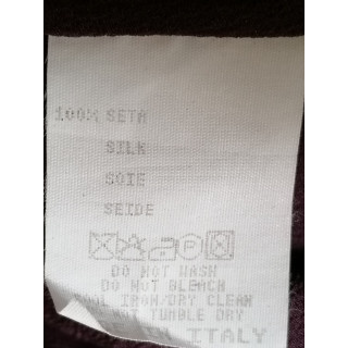 ETRO Milano – Robe longue en soie prune Made in Italy