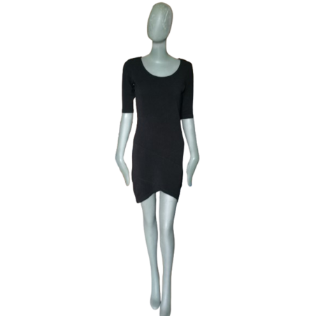 Mode Privatunternehmen T36 / S Schwarzes Kleid