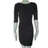 Mode Privatunternehmen T36 / S Schwarzes Kleid