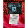 Falda de archivo de la vendimia Anna Kaszer acetato impreso