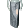 MIDI-rok AK Deadstock Katoen Metallic Coated