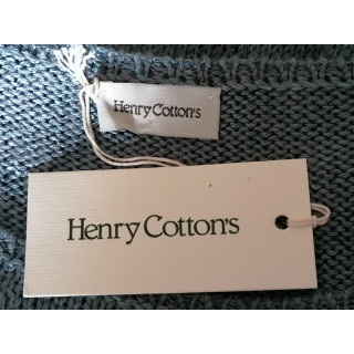 Henry Cotton's - Cielo del suéter de la malla de la vendimia - Nuevo con la etiqueta