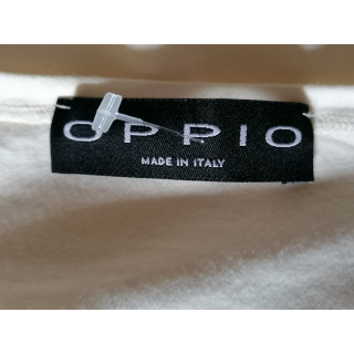 Oppio Made in Italy - Top V-ausschnitt Weiß Premium neun unser