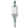OPPIO MADE IN ITALY-Top V neck white premium nine our