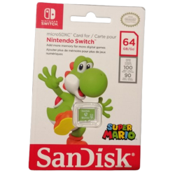 SanDisk-Speicherkarte microSDXC 64 GB Nintendo-Schalter Yoshi uhs-i U3 V30